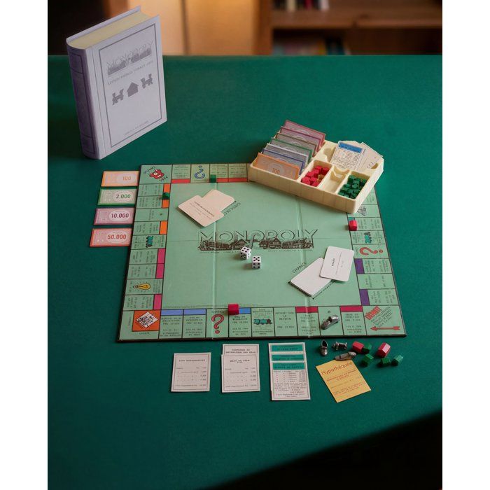 Monopoly édition vintage - Format livre - Jeu de société - MEGABLEU - Des 8 ans
