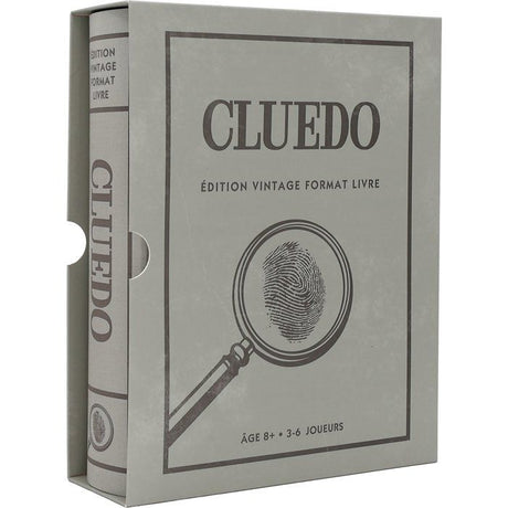 Cluedo édition vintage - Format livre - Jeu de société - MEGABLEU - Des 8 ans