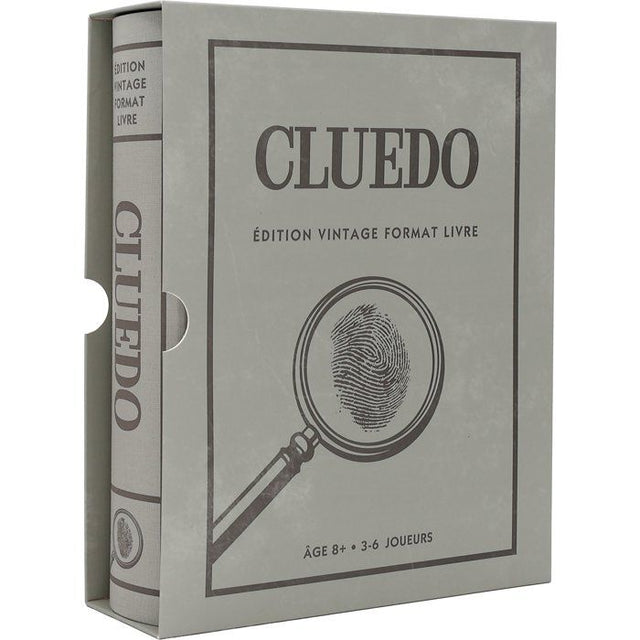Cluedo édition vintage - Format livre - Jeu de société - MEGABLEU - Des 8 ans