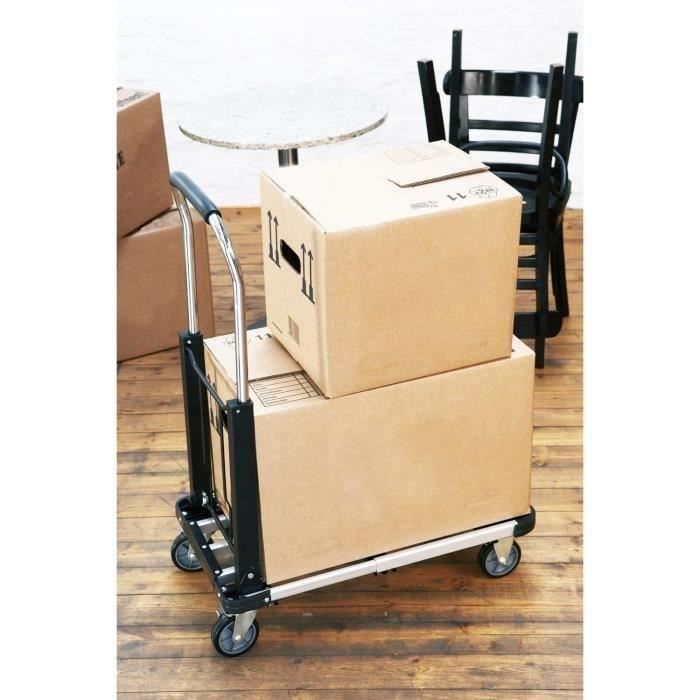 MEISTER Chariot plate forme pliant aluminium 150kg