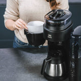 Cafetiere filtre avec moulin intégré - MELITTA - Aromafresh Therm Pro 1030-11 - 8 tasses - 1?080 W - Noir