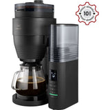 Cafetiere filtre avec moulin intégré - MELITTA - Aromafresh Glass Pro 1030-01 - 10 tasses - 1?130 W - Noir
