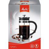 MELITTA Cafetiere a piston Premium en verre et inox 8 tasses