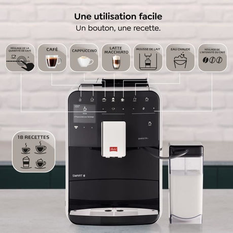 Machine a café automatique - MELITTA - Barista T Smart F830-102 - Noir