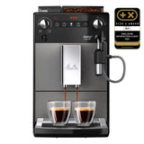 Machine a café - MELITTA - Avanza F270-100 - Réservoir d'eau 1,5 L - Réservoir a grains 250 g - 1450 W - Gris titanium