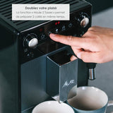 Machine a café - MELITTA - Avanza F270-100 - Réservoir d'eau 1,5 L - Réservoir a grains 250 g - 1450 W - Gris titanium