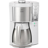 Cafetiere filtre MELITTA - Look V Therm Perfection 1025-15 Blanc/Acier BrossÈ - 10 tasses - AromaSelector