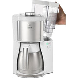 Cafetiere filtre MELITTA - Look V Therm Perfection 1025-15 Blanc/Acier Brossé - 10 tasses - AromaSelector