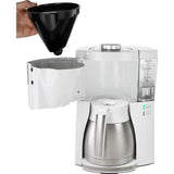 Cafetiere filtre MELITTA - Look V Therm Perfection 1025-15 Blanc/Acier BrossÈ - 10 tasses - AromaSelector