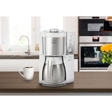 Cafetiere filtre MELITTA - Look V Therm Perfection 1025-15 Blanc/Acier BrossÈ - 10 tasses - AromaSelector