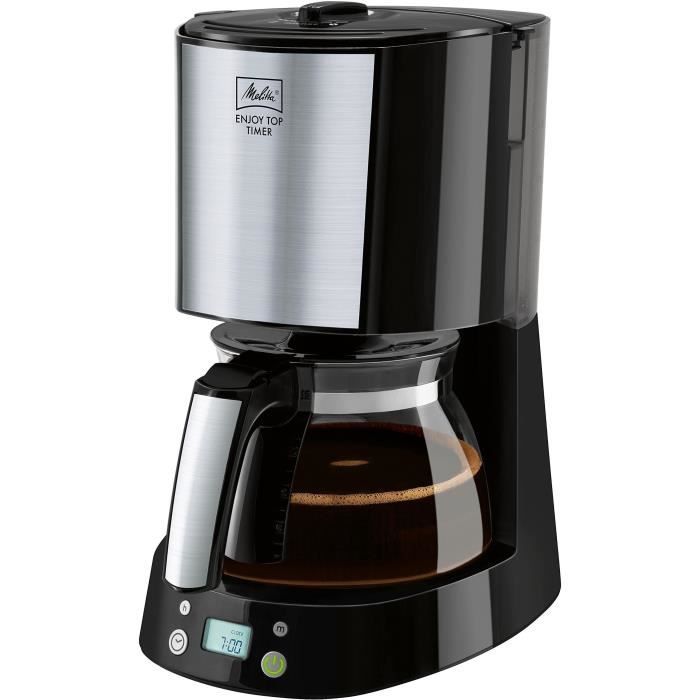 Cafetiere filtre MELITTA - Enjoy Top Timer 1017-11 noir - Fonction AromaSelector - Systeme anti-gouttes