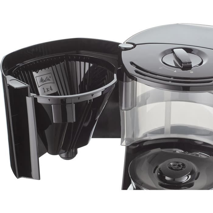 Cafetiere filtre MELITTA - Enjoy Top Timer 1017-11 noir - Fonction AromaSelector - Systeme anti-gouttes