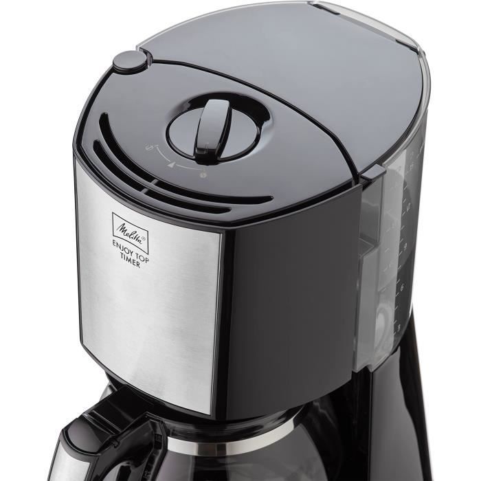 Cafetiere filtre MELITTA - Enjoy Top Timer 1017-11 noir - Fonction AromaSelector - Systeme anti-gouttes