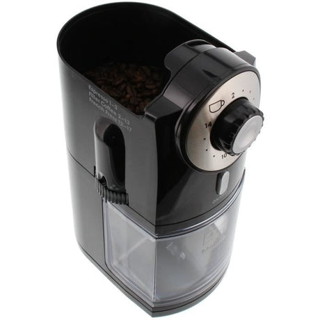 Moulin a café électrique Melitta Molino - Noir - 17 niveaux de finesse de mouture - 2 ans de garantie