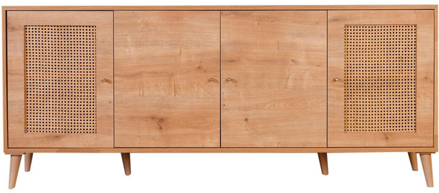 Buffet - HAZERAN - 4 portes - 180 x 81 x 41 cm - Chene
