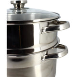 Couscoussier - MENASTYL - 4615450 - En acier inoxydable - 10 litres - Tous feux dont induction