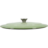 Cocotte - MENASTYL - 6020072 - Ronde - En fonte acier émaillé - Vert - 6,5 litres