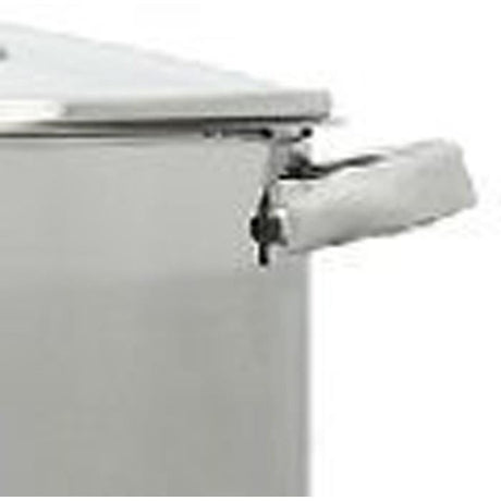 Marmite avec couvercle - MENASTYL - 4615455 - En acier inoxydable - 9 litres - Tous feux dont induction