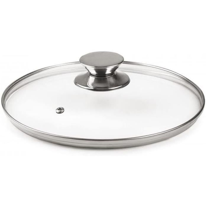 Marmite avec couvercle - MENASTYL - 4615455 - En acier inoxydable - 9 litres - Tous feux dont induction