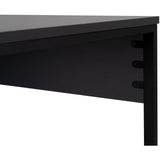 Bureau d'étude moderne avec pieds en métal - TWIN - Anthracite / Noir - 240 x 74 x 60 cm