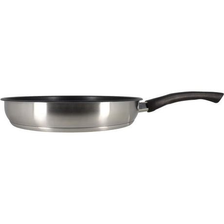Poele - MENASTYL - 6020246 - En acier inoxydable - 24 cm - Tous feux dont induction