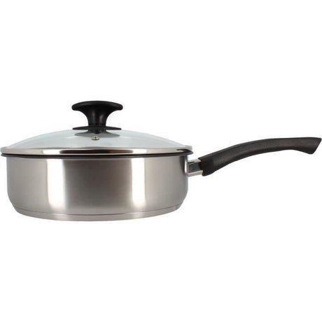 Sauteuse - MENASTYL - 6020248 - En acier inoxydable - 24 cm - Tous feux dont induction