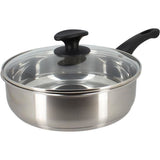 Sauteuse - MENASTYL - 6020248 - En acier inoxydable - 28 cm - Tous feux dont induction
