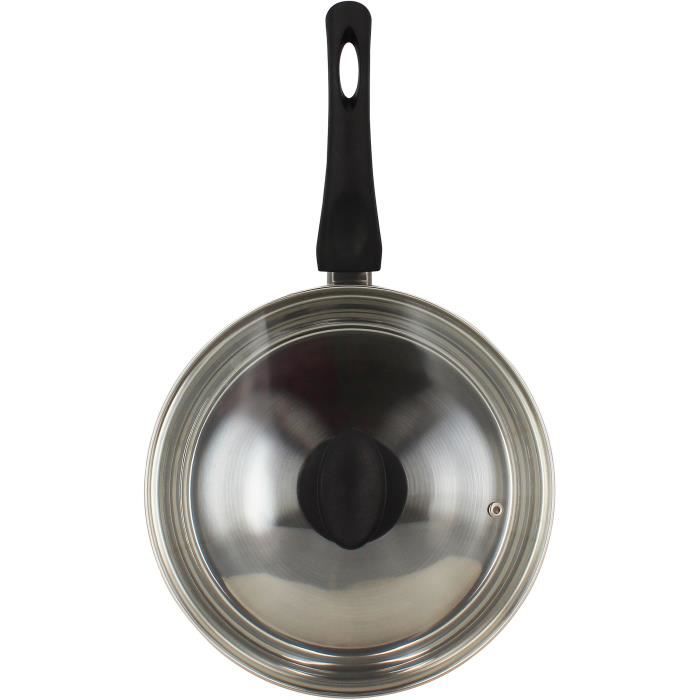 Sauteuse - MENASTYL - 6020248 - En acier inoxydable - 28 cm - Tous feux dont induction