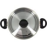Faitout - MENASTYL - 6020256 - En acier inoxydable - 24 cm - Tous feux dont induction