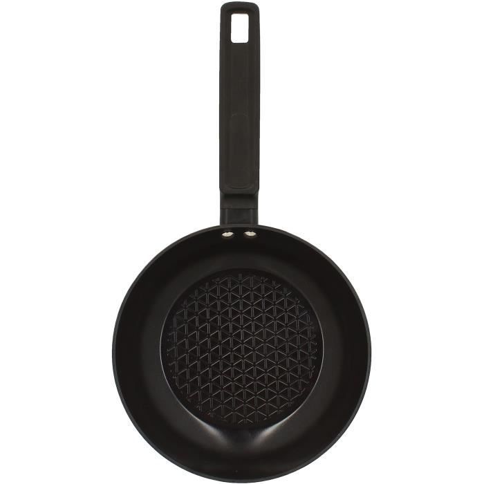 Poele - MENASTYL - 6020635 - En aluminium forgé - 20 cm - Noir - Tous feux dont induction