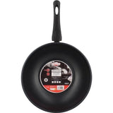 Wok - MENASTYL - 6020252 - En acier inoxydable - 28 cm - Tous feux dont induction