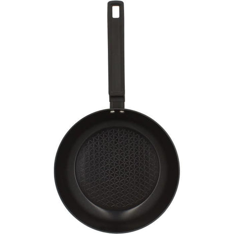 Poele - MENASTYL - 6020636 - En aluminium forgé - 24 cm - Noir - Tous feux dont induction