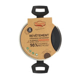 Faitout - MENASTYL - 6020646 - En alumimium forgé - 20 cm - Noir - Tous feux dont induction