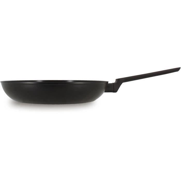 Poęle - MENASTYL - 6020638 - En aluminium forgé - 28 cm - Noir - Tous feux dont induction