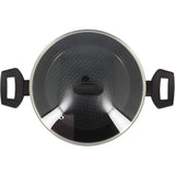 Faitout - MENASTYL - 6020647 - En alumimium forgé - 24 cm - Noir - Tous feux dont induction