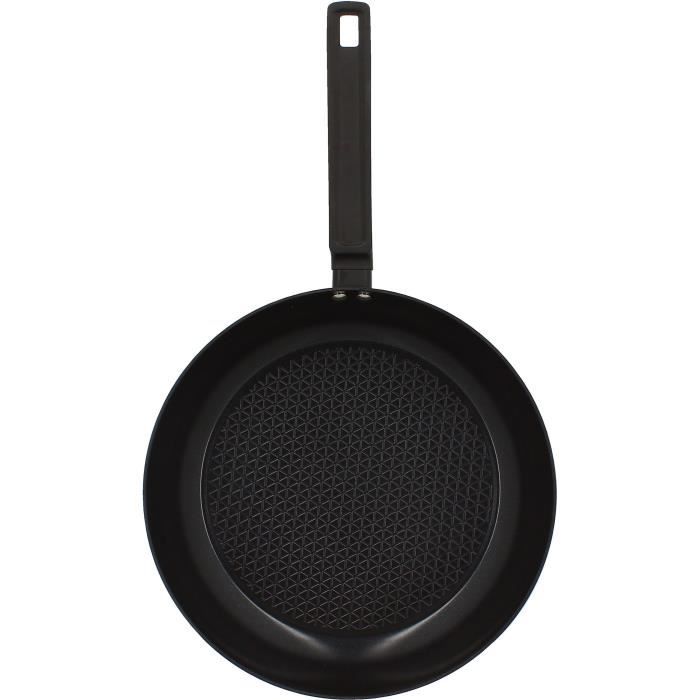 Poele - MENASTYL - 6020639 - En aluminium forgé - 30 cm - Noir - Tous feux dont induction