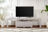 Meuble TV - ENCLAVE - Gris - 180 x 50 x 31 cm