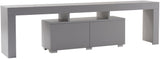Meuble TV - ENCLAVE - Gris - 180 x 50 x 31 cm