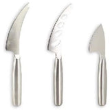 Planche a decouper - MENASTYL - 5040079 - Rectangulaire - En bois d'acacia - Avec 3 couteaux a fromage en inox