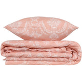 Parure de lit - 1 housse de couette 220 x 240 cm + 2 taies d'oreiller 60 x 60 cm - 65% coton, 35% polyester - Poudre