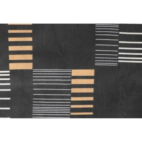 Parure de lit - 1 housse de couette 220x240 cm + 2 taies d'oreiller 60x60 cm - 65% coton, 35% polyester - Anthracite