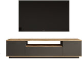 Meuble TV - FR7 - Pin atlantique / Anthracite - 180 x 45 x 45 cm