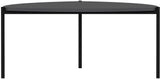 Table basse - LENNY - Ovale - Métal - Anthracite - 90 x 40 x 89 cm
