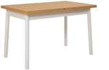 Table a manger - OLIVER - Extensible - Rectangulaire - 4 personnes - 123 x 72 x 29 cm - Blanc