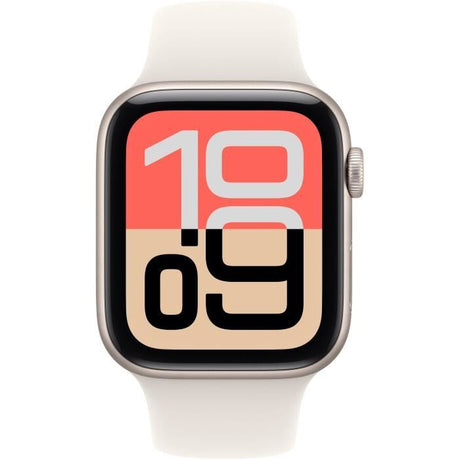 Apple Watch SE 3 GPS + Cellular - 44mm - Boîtier Starlight Aluminium  - Bracelet Starlight Sport Band - S/M