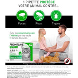 Frontline Combo chat - Anti-puces anti-tiques pour chat - 6 pipettes