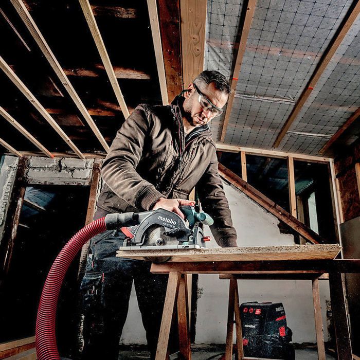 Scie circulaire portative sans fil - METABO - KS 18 LTX 57 - 18 V - MetaBOX 340