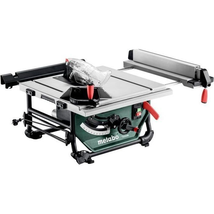 Scie circulaire de table METABO TS 254 M - Diametre 254 mm - Puissance 1500 W - Profondeur de coupe 195 mm