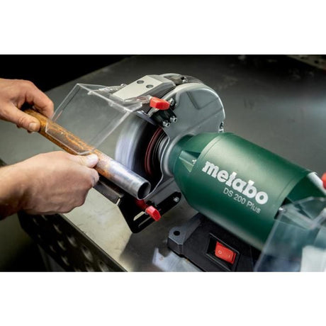 Touret a meuler - METABO - DS 200 Plus - Meules en corindon brun - Pare-étincelles - Porte-piece