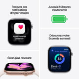 Apple Watch Series 11 GPS - 46mm - Boîtier Jet Black Aluminium  - Bracelet Black Sport Band - S/M
